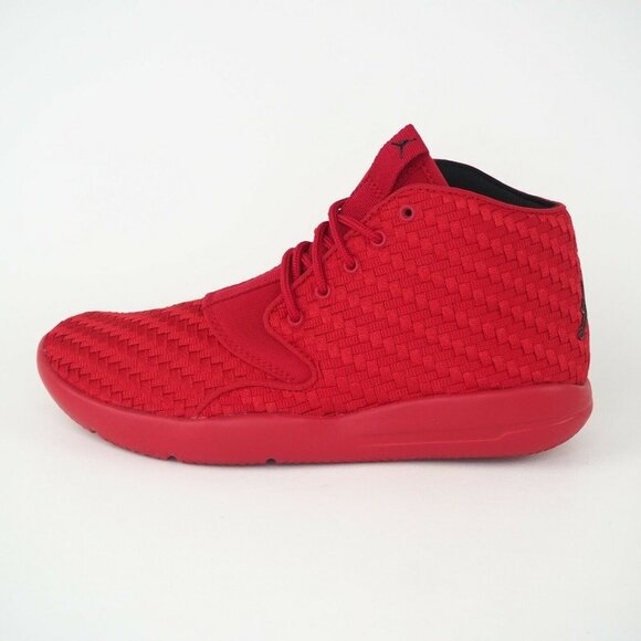 Nike Air Eclipse Chukka Woven BG Boys Shoes Red Basketball - Picture 1 of 11
